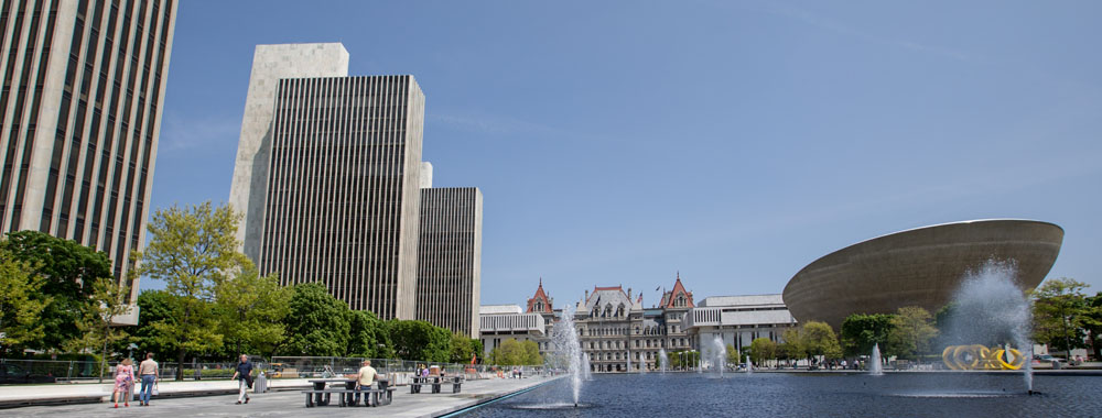 photograph of the Empire State Plaza
